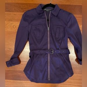 Armani Exchange Belted purple Shirt top women’s size S